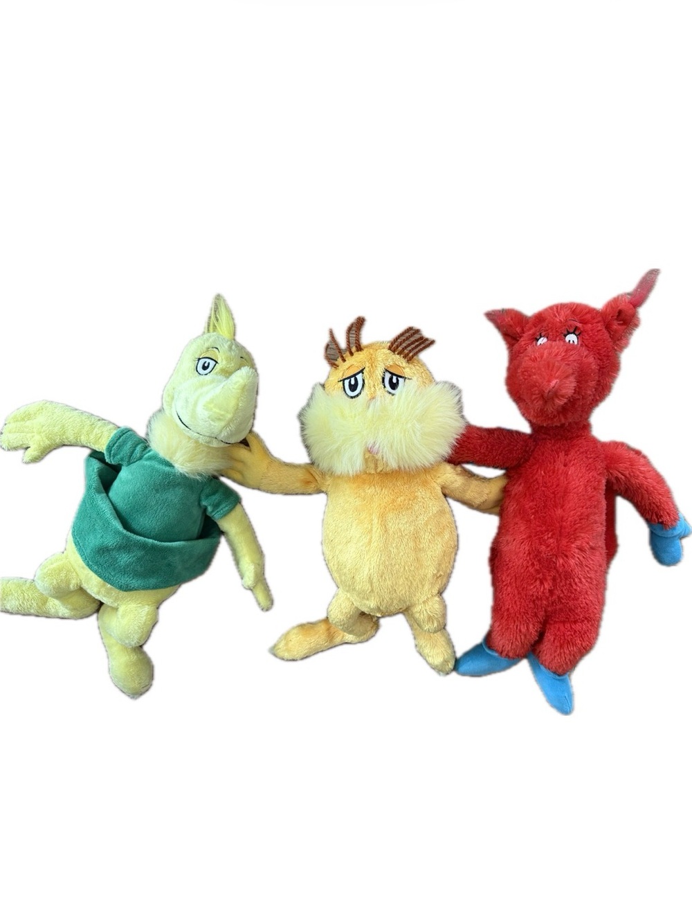 Dr. Seuss Trio Kohls Inspired Plush Characters - Sneetch, Lorax, Fox